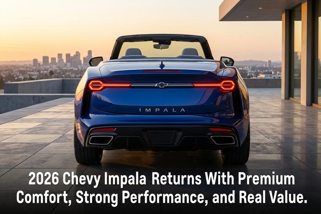 2026 Chevy Impala Returns With Premium Comfort, Strong Performance, and Real Value