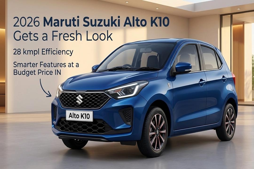2026 Maruti Suzuki Alto K10 Gets a Fresh Look, 28 kmpl Efficiency, and Smarter Features at a Budget Price